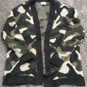 Camo oversized Cardiagan